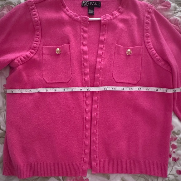 Pink Cardigan Sweater - Picture 8 of 10